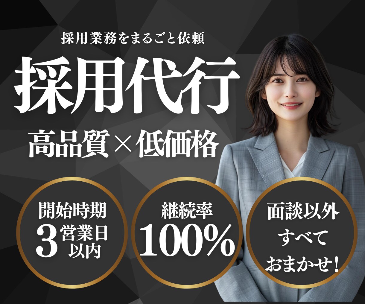 採用戦略の策定からオペレーションまで実施します すぐに採用したいを丸投げできます！ イメージ1