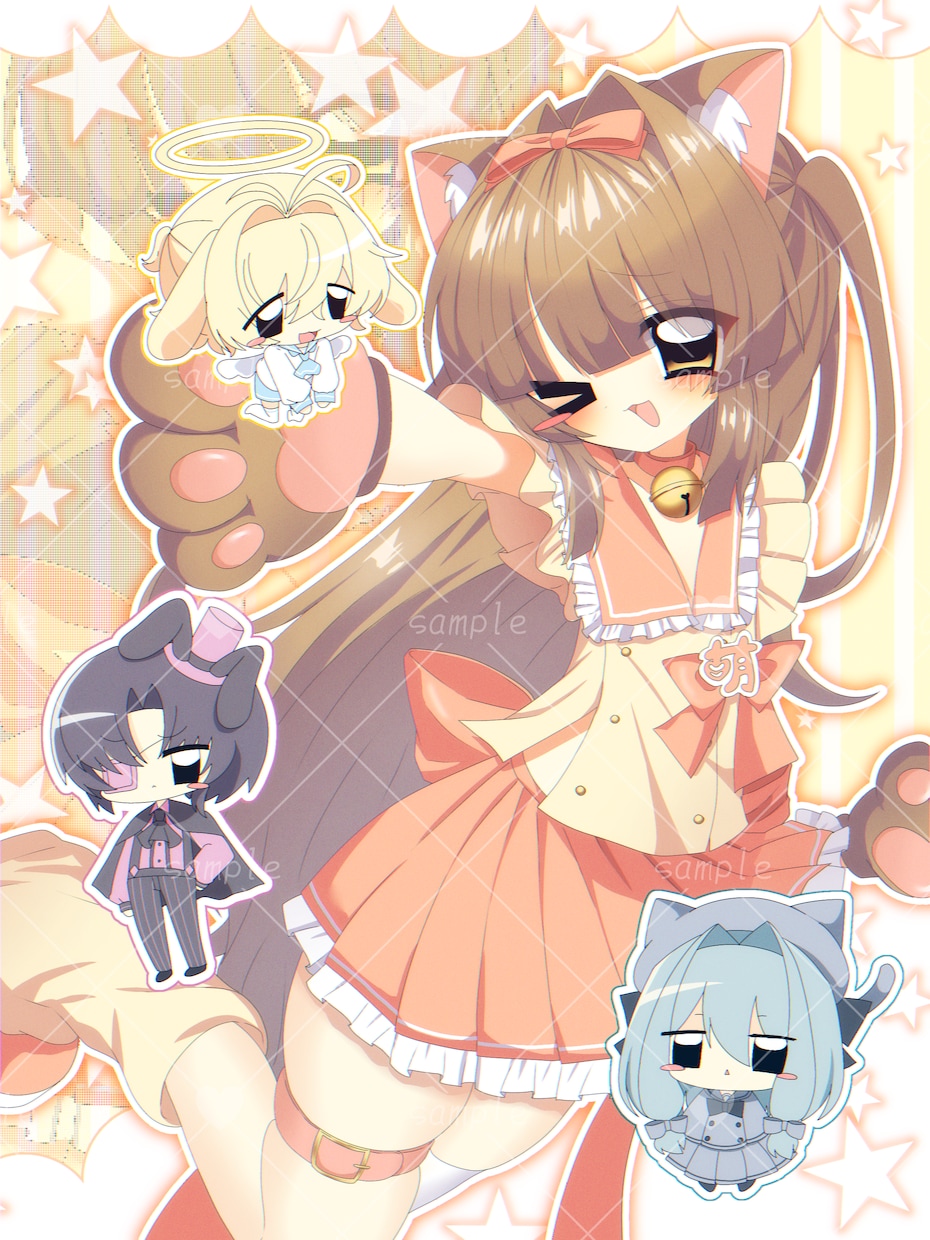 商用使用OK!萌え可愛いイラストをお描きします 平成のギャルゲのような萌え萌えイラストをご提供します♪ イメージ4