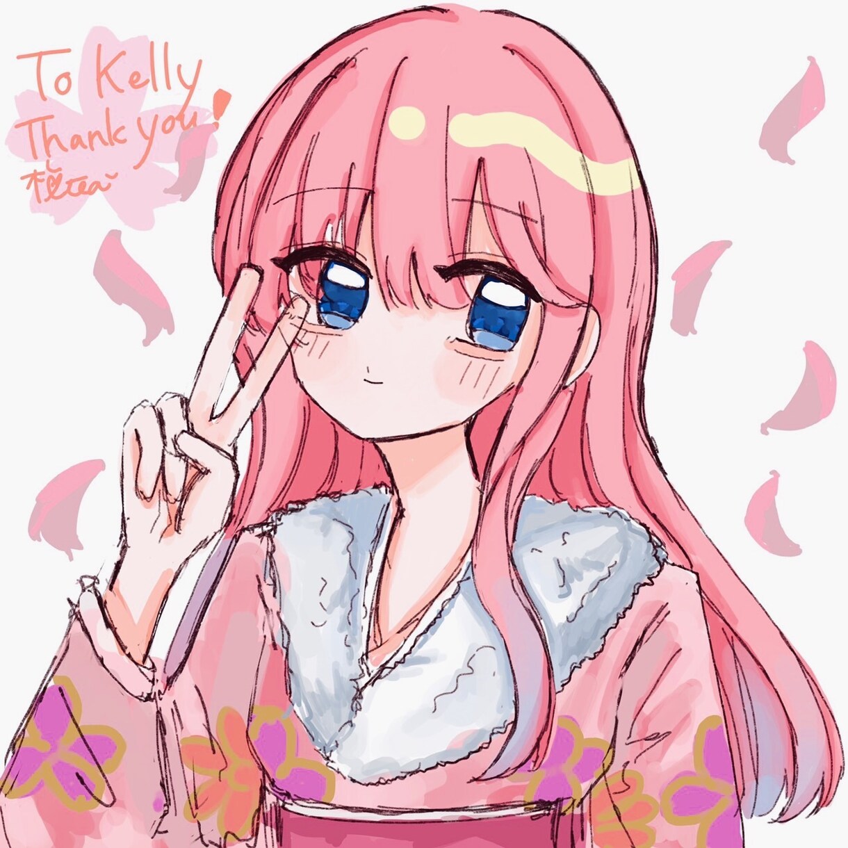 イラストをお描きします 可愛い女の子のバストアップイラストをお描き致します イメージ2