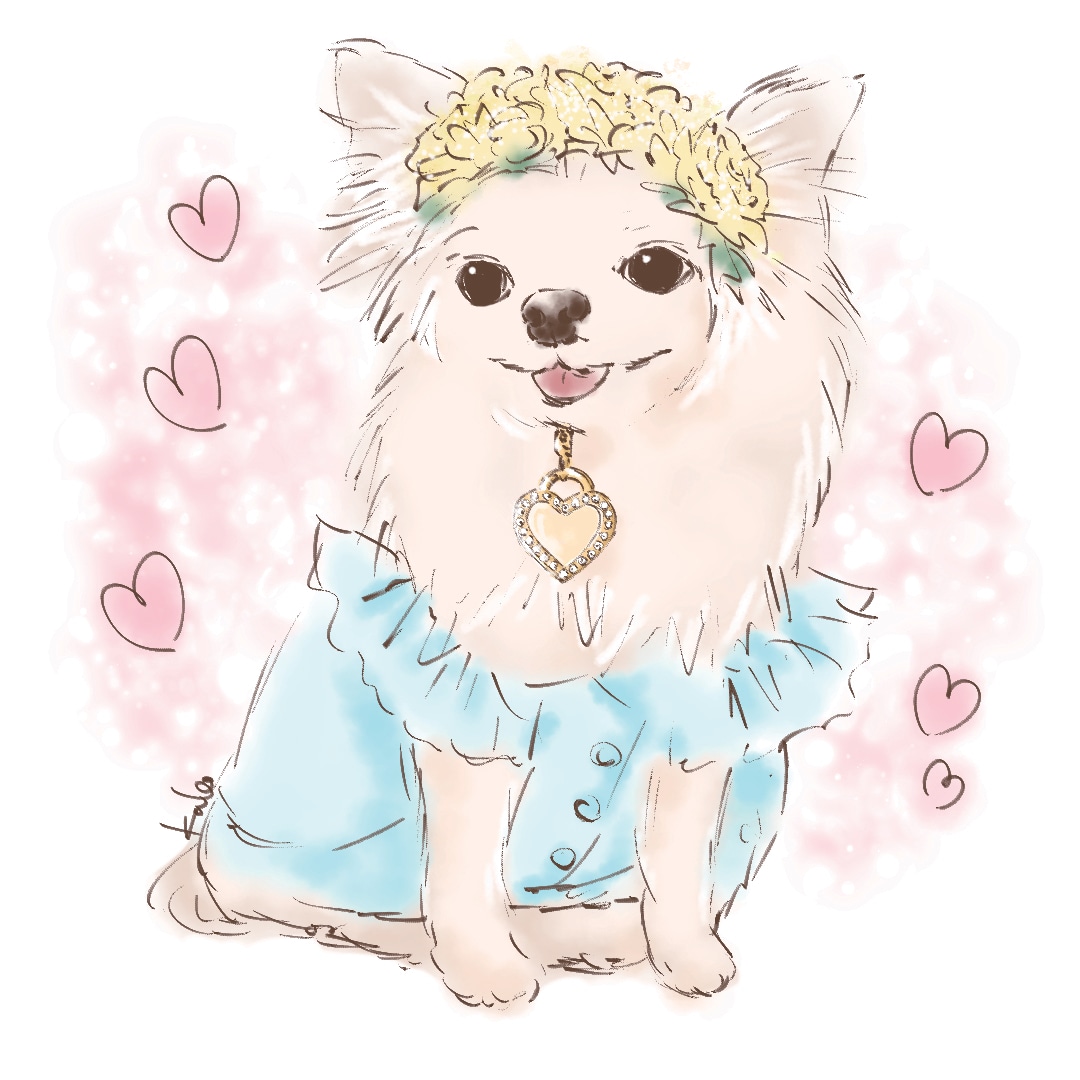 オシャレかわいくワンちゃん描きます リアルすぎないオシャレなワンちゃんを描きます イメージ1