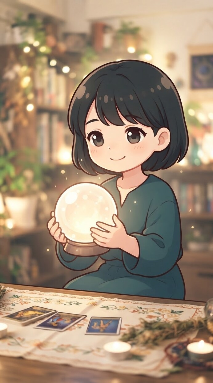 生年月日占いと名前占い受付ます 穏やか癒し系占い師、黒髪ショート9:30〜14:30お仕事 イメージ1
