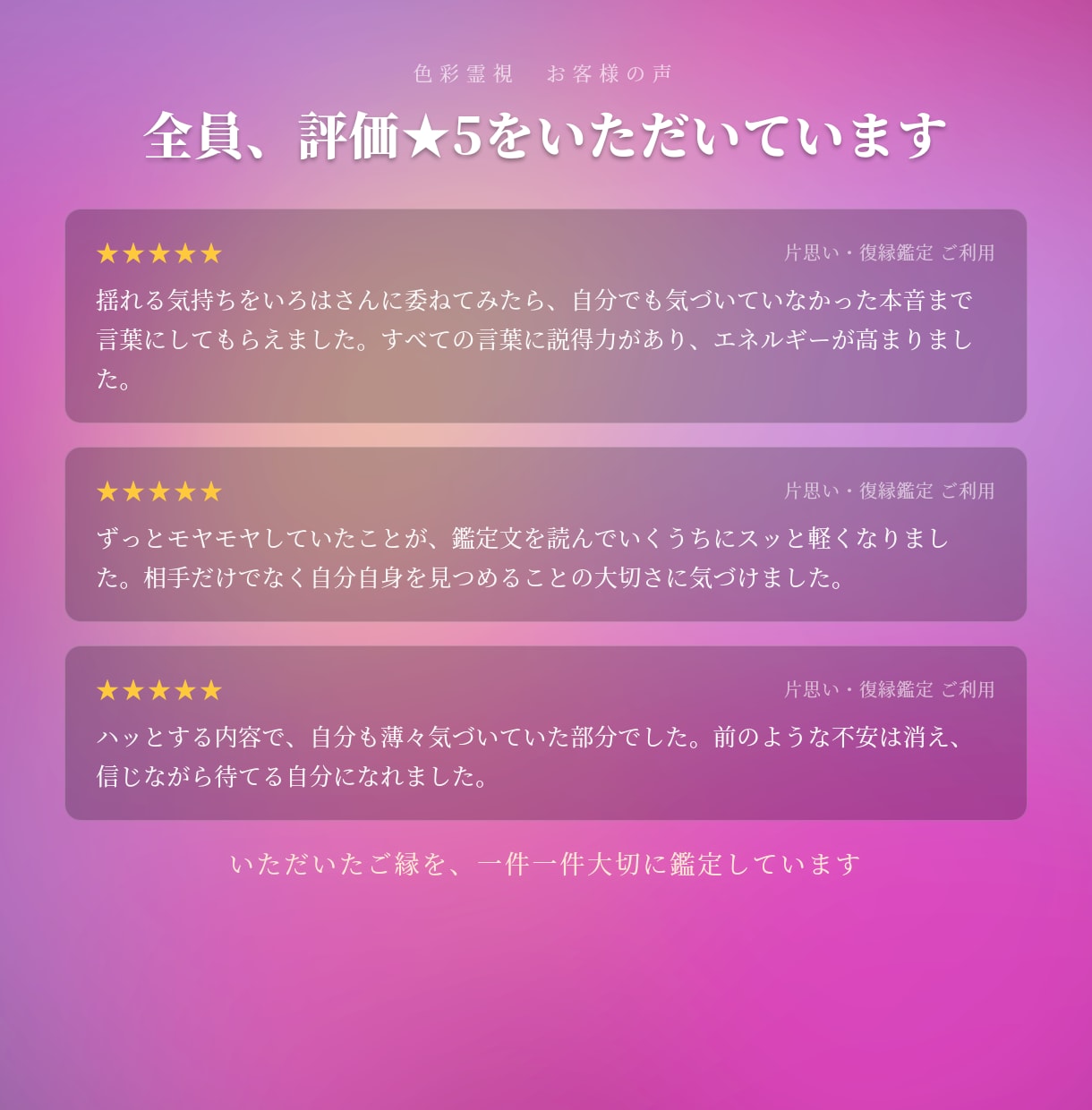 即日、1万文字で【今あなたを想っている人】を視ます 【特典付き】あなたを好きな人・その気持ちの深さ・人物像を鑑定 イメージ2