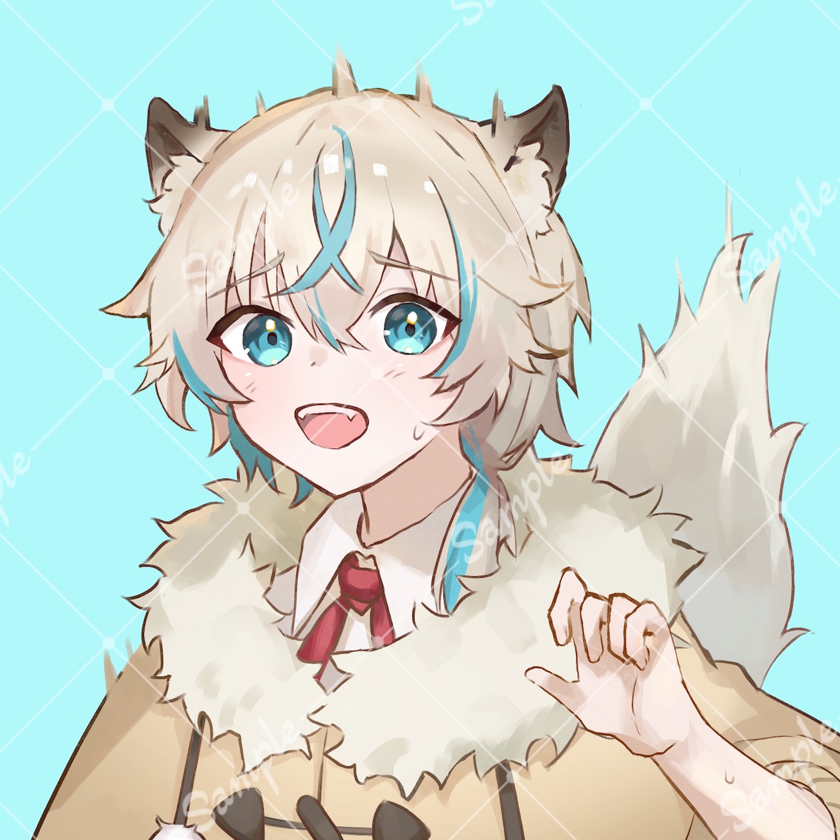 可愛い！アイコンイラストを制作します SNS用、個人用に厚塗りで雰囲気のあるアイコンを描きます イメージ7