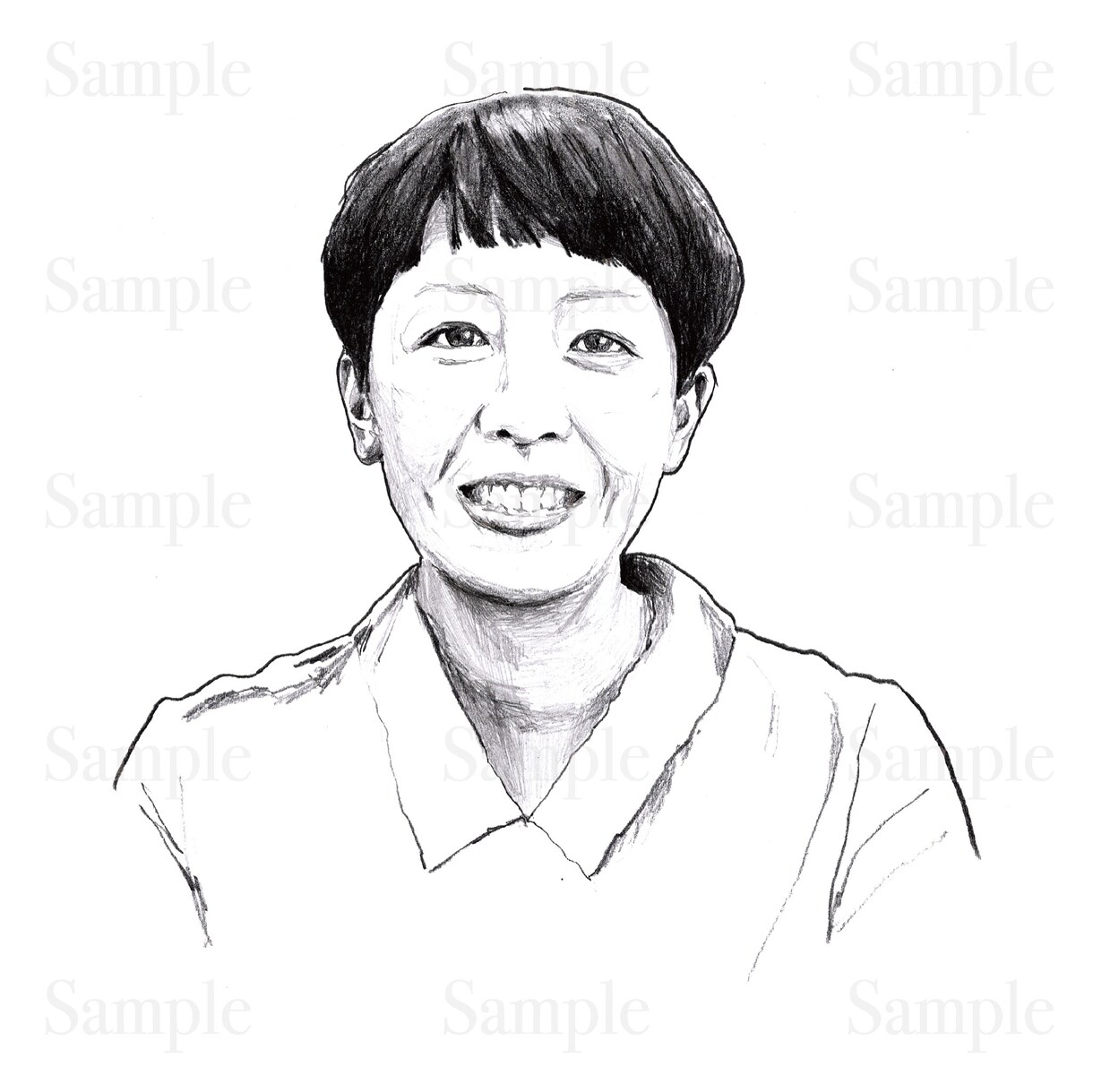 写真から鉛筆デッサン風に似顔絵を描きます SNSのアイコンやプレゼントに！ イメージ6