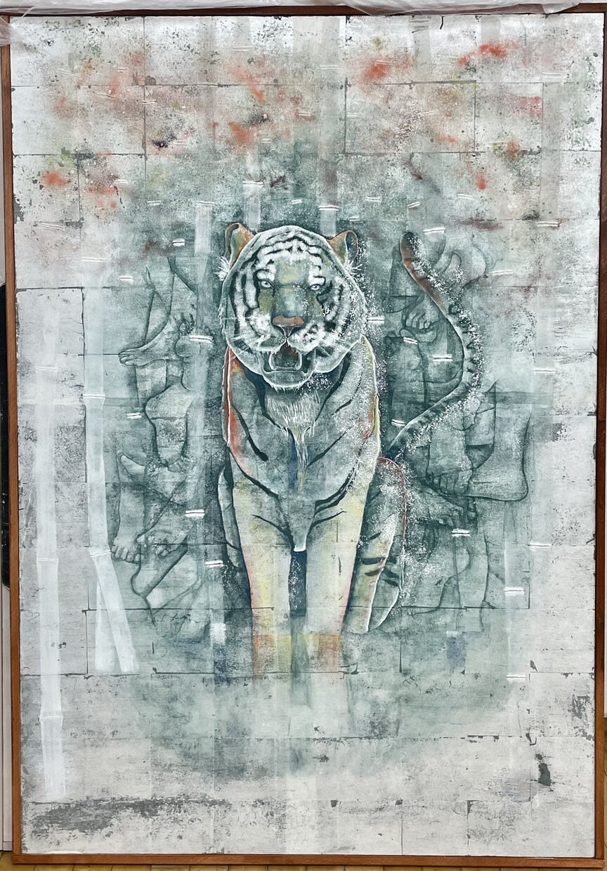 インテリアなど飾ることのできる日本画を描きます 日本画の似顔絵やイラストを飾ったりプレゼントしてみませんか！ イメージ2