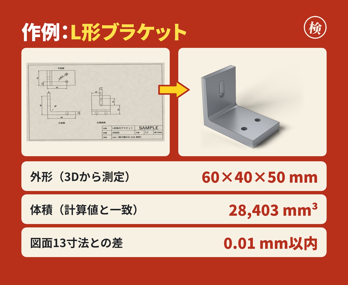 図面・手描きから3D CADデータを作成します 紙図面・手描き→STEP/STL納品。読み取り確認表つき イメージ6