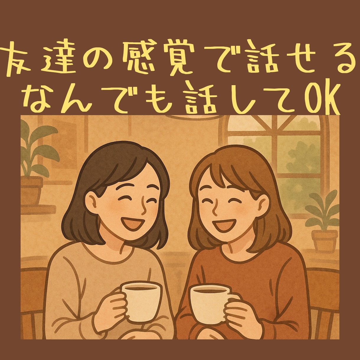 女性限定★なんでも話してOK！友達感覚で話せます 安心して話せる友達のような存在 イメージ1