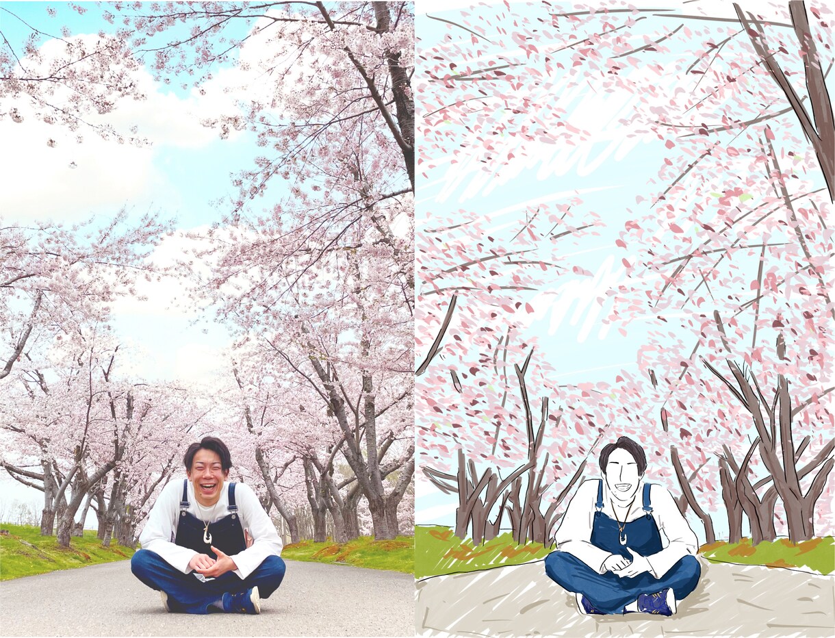 思い出をお洒落なイラストにします 最高の思い出をもっと記憶に残る思い出に イメージ6