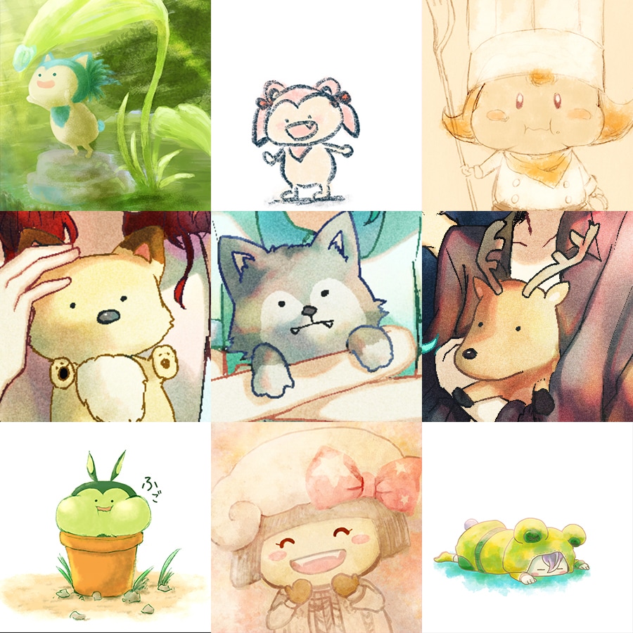 ゆるかわSNSアイコン作成します 幅広い絵柄からゆるかわイラストを提案できます イメージ1