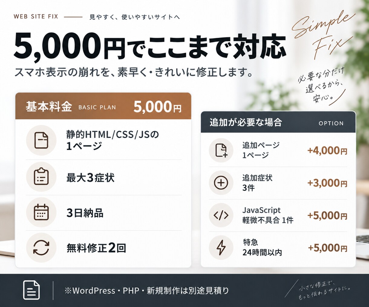 スマホ表示の崩れを修正し3画面幅で検品します UI崩れを直して、PC/タブレット/スマホで確認 イメージ4
