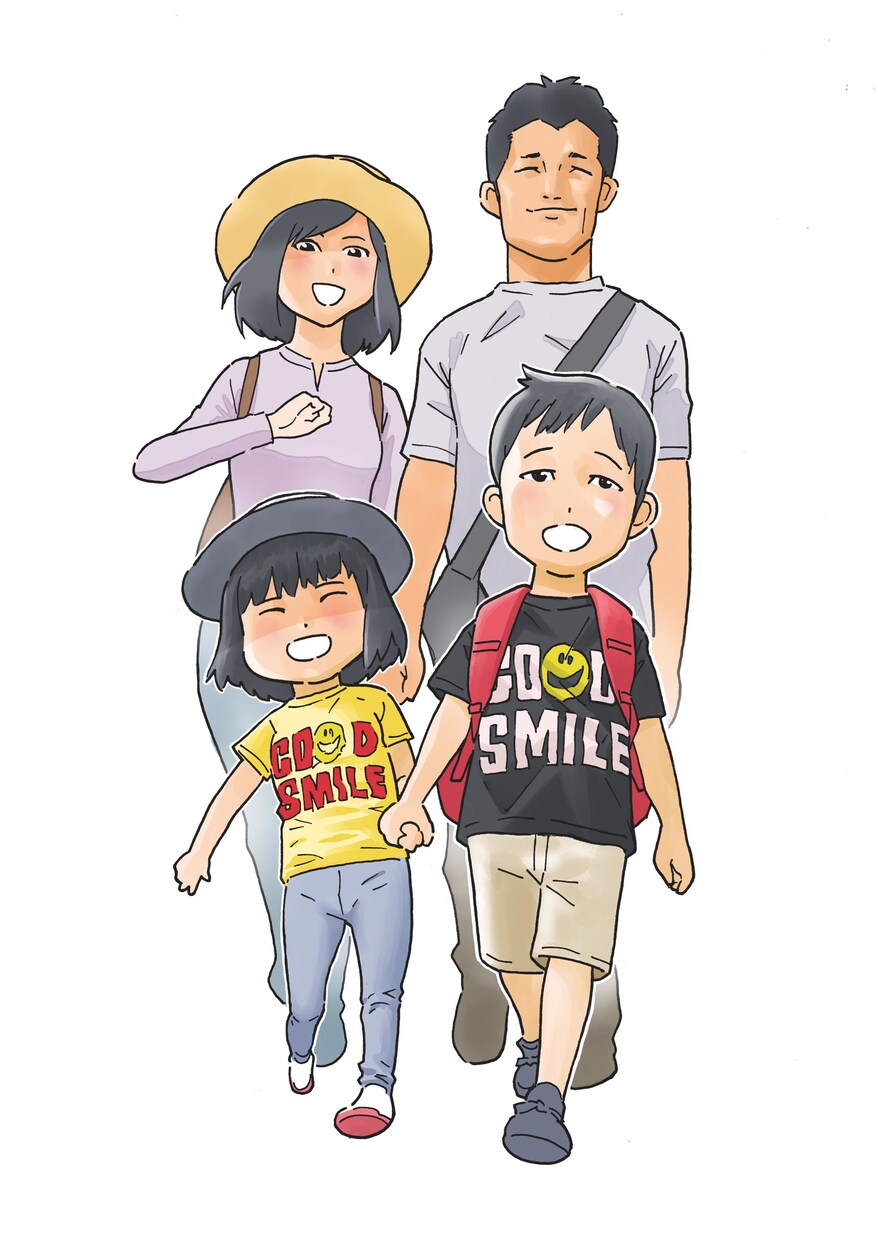 家族のイラスト描きます 記念やプレゼント・年賀状・名刺などに♪ イメージ2