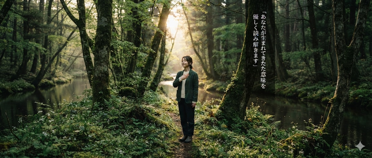 あなたが生まれてきた意味を優しく読み解きます あなたの人生には、ちゃんと意味がありました。 イメージ1