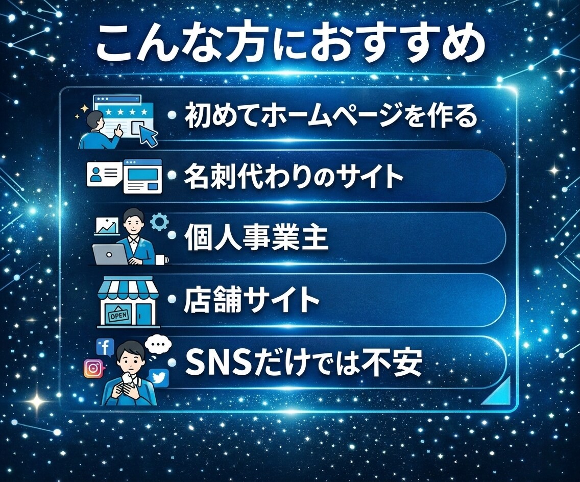 個人・店舗向け低コストで動くホームページ制作します 3ページ＋お問い合わせ（計4ページ）／スマホ対応／低価格 イメージ4