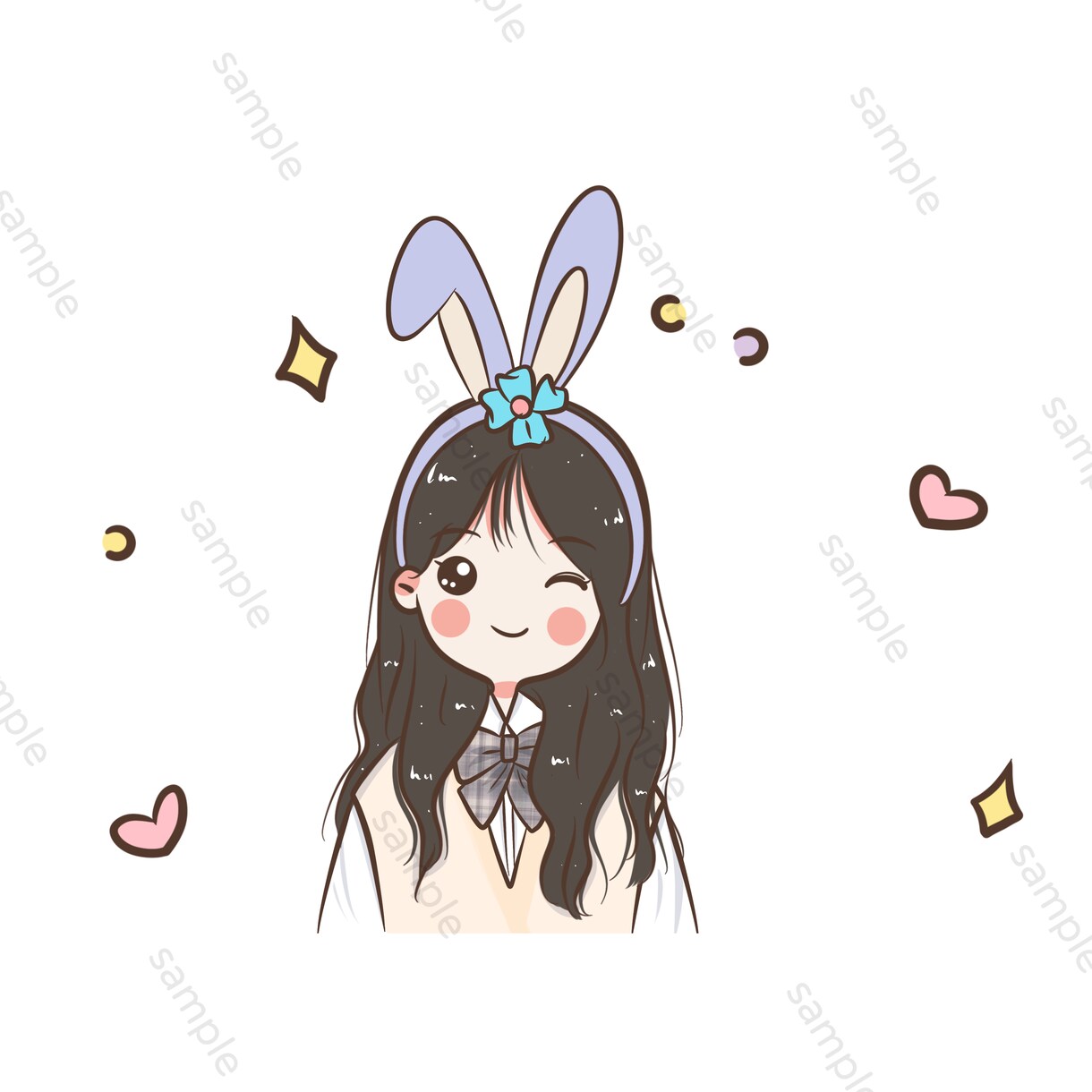 かわいい似顔絵イラスト描きます ☆アイコンや名刺、ブログなどに！ イメージ5