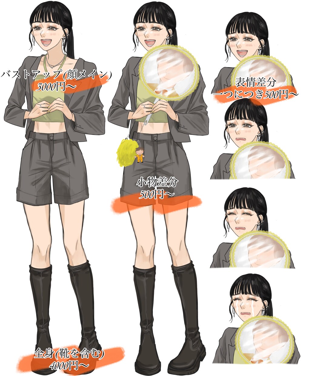 アイコン、サムネイル、イメージイラストなど描きます 1枚絵背景込5000円から！顔メインアイコンは4000円から イメージ10