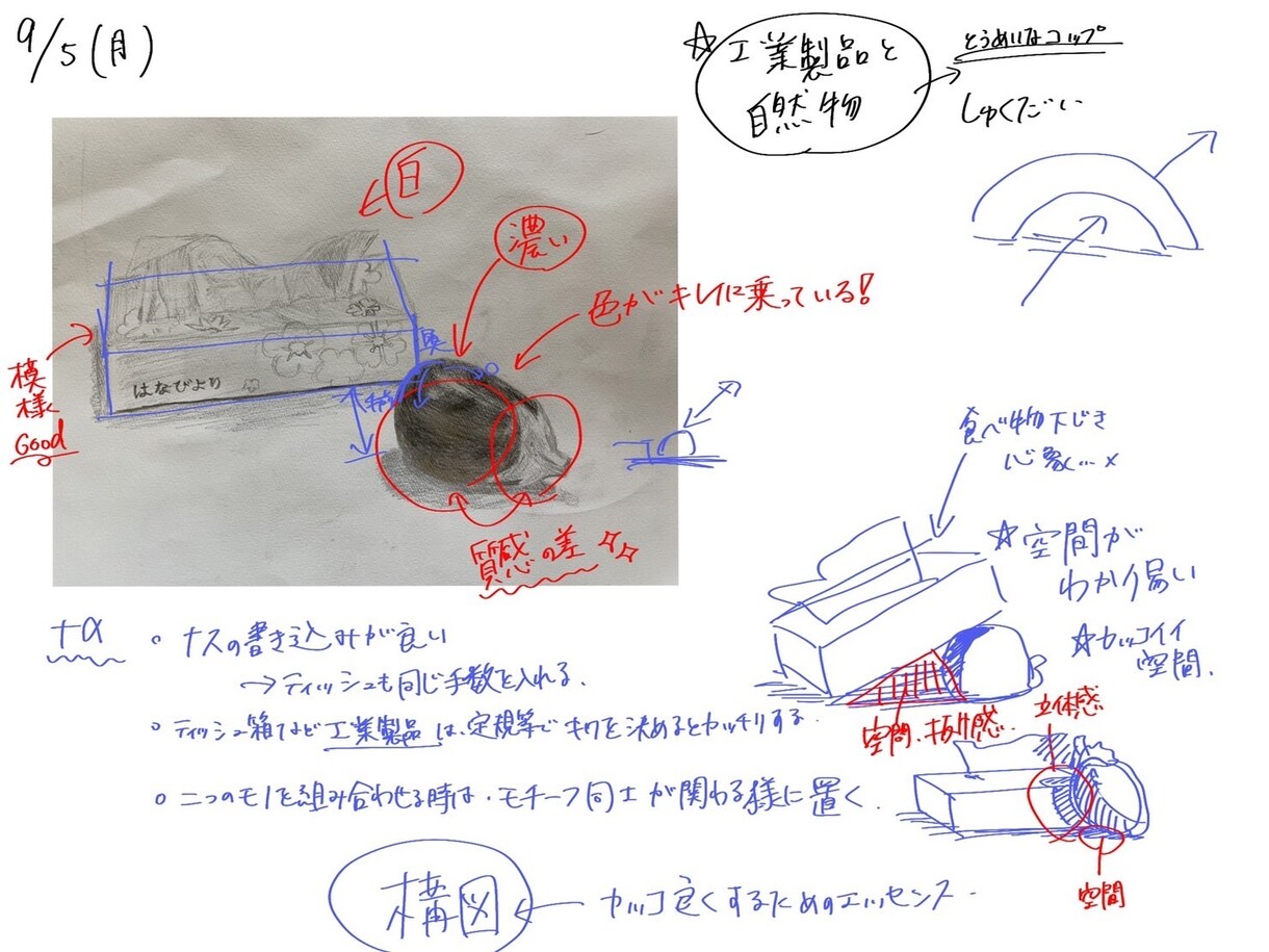 デッサンの添削、ご指導いたします 美術予備校講師経験あり！藝大卒業生によるデッサン添削！ イメージ2