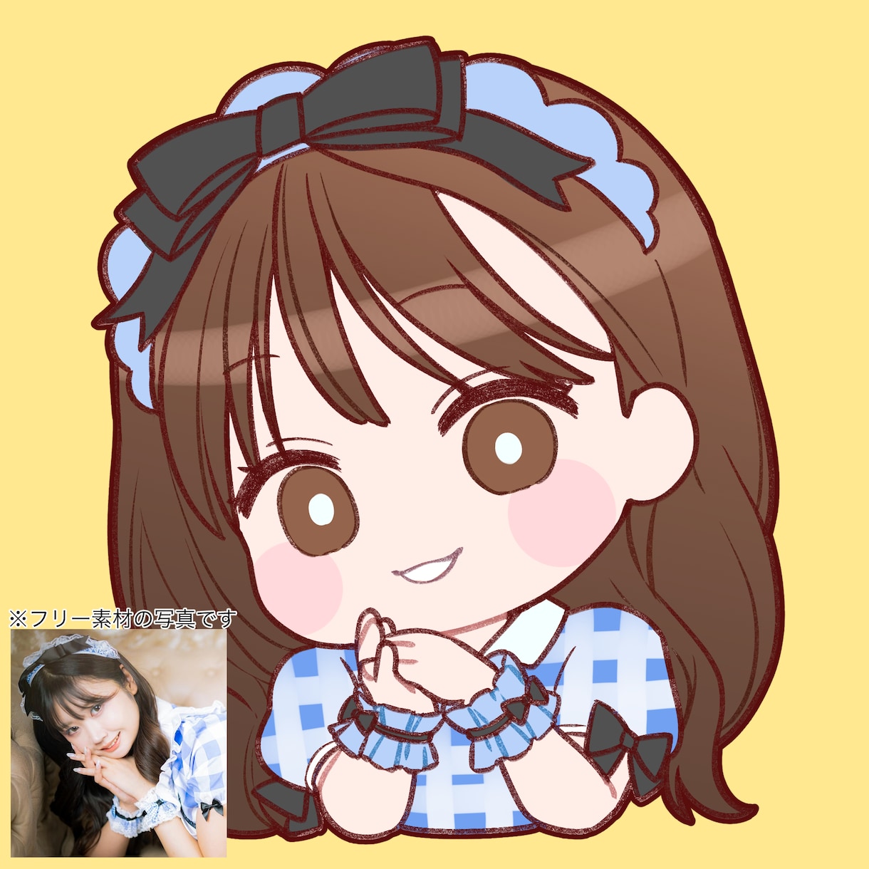 かわいい2〜3頭身の似顔絵イラストお描きします 10年以上漫画やイラストを描いてきたクリエイターが作成します イメージ1