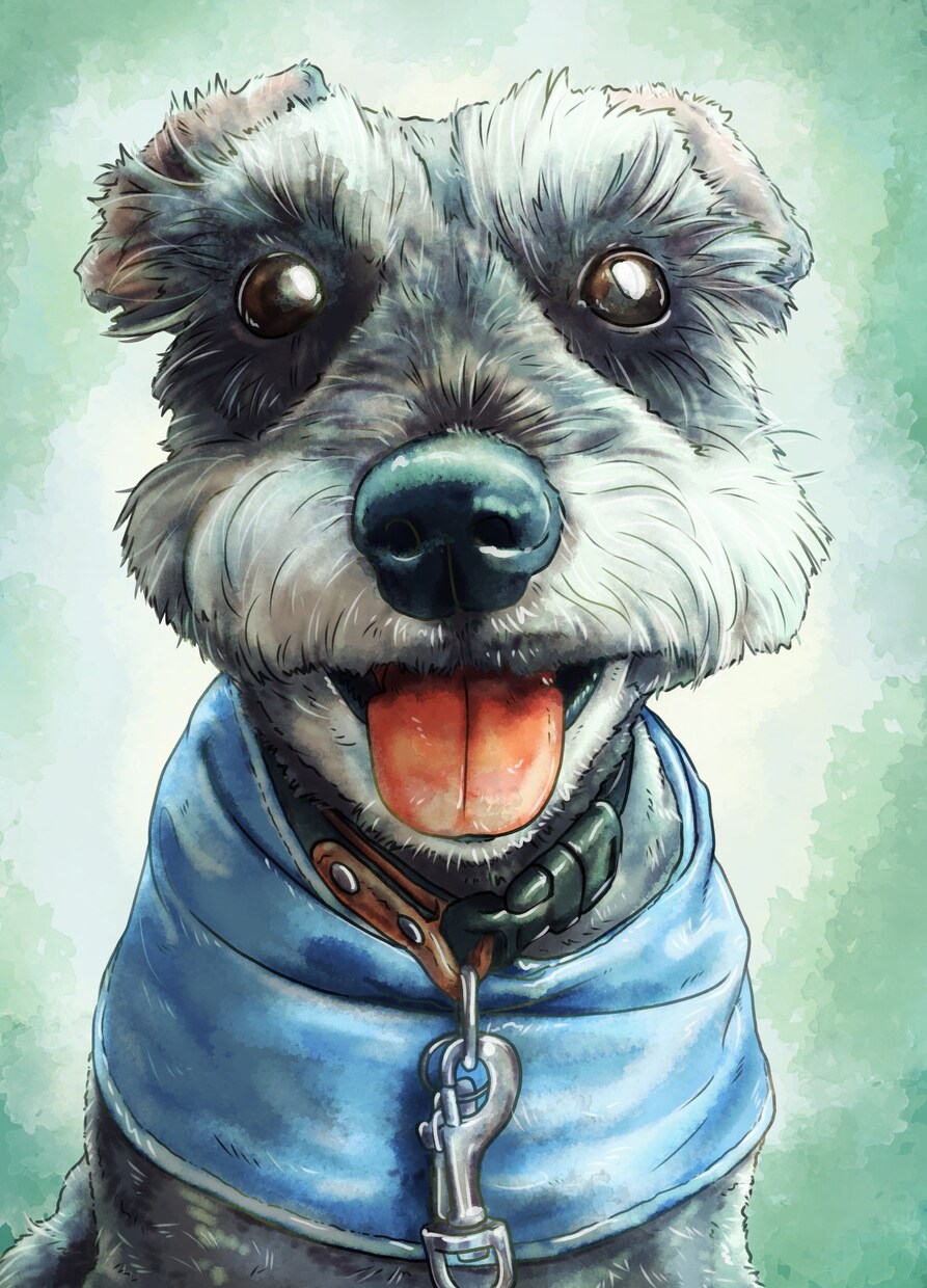 ペットのお写真を元に似顔絵イラストを作成します 【5名様限定価格】水彩画風にかわいいペットをお描きします イメージ8