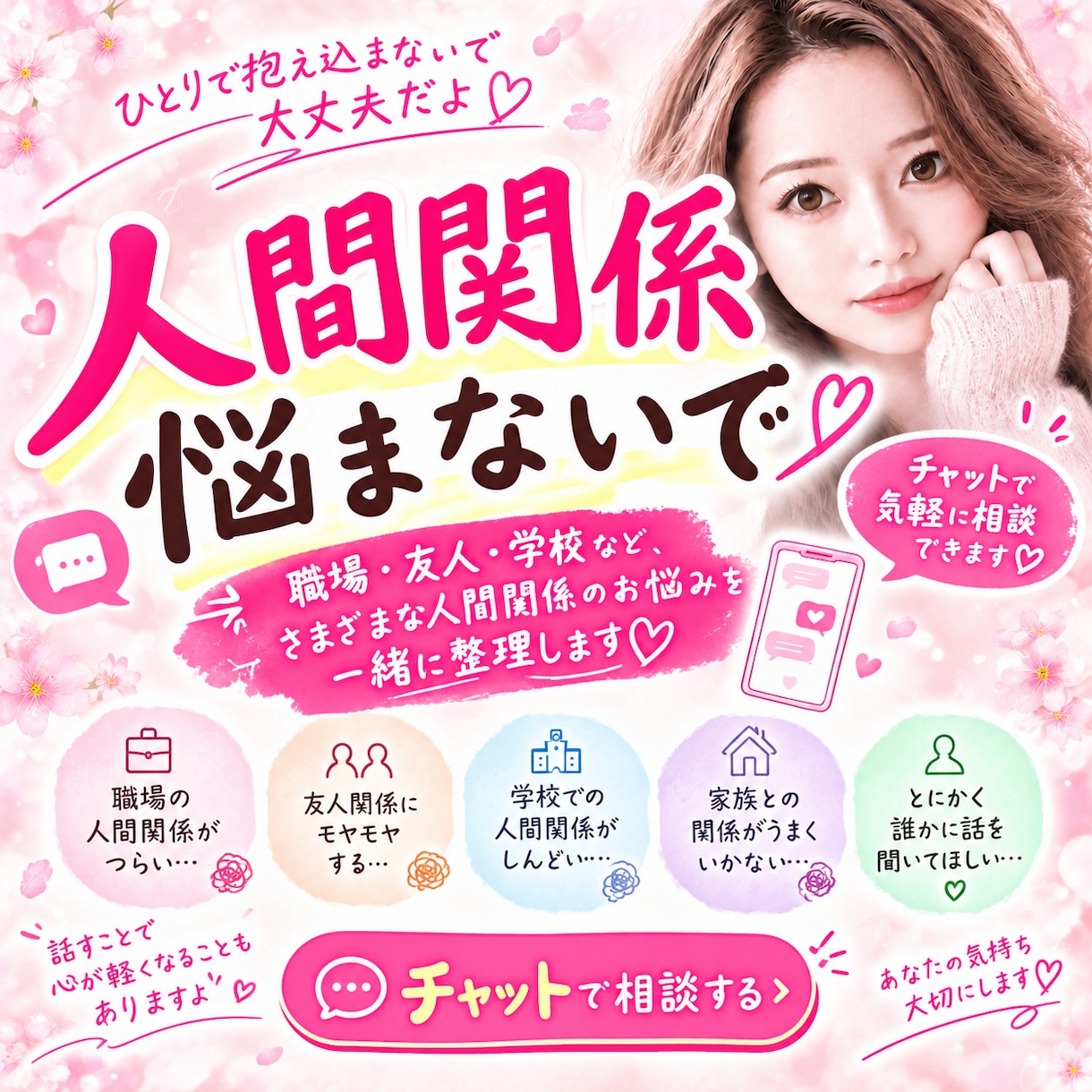 複雑な人間関係あなたの悩み受け止めます 職場・友人・対人関係さまざまな複雑な悩み受け止めます！ イメージ1