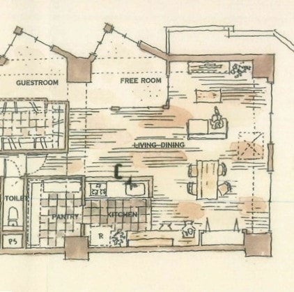 手描き平面図を作成いたします あたたかみのある柔らかいタッチに仕上げます! イメージ2