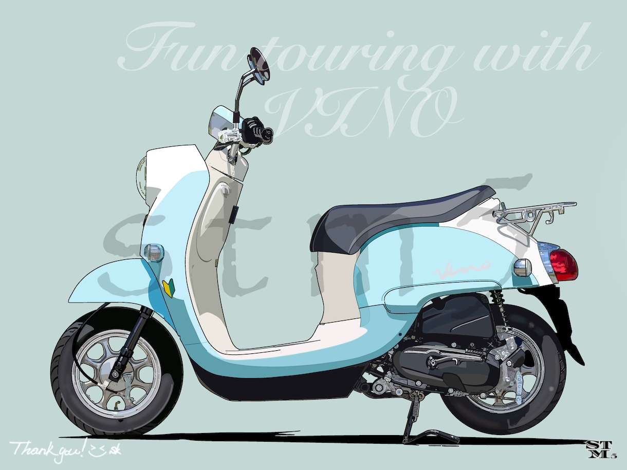 思い出のバイクをリアルにイラストで描きます 思い出をイラストにしませんか‼️納車記念に❗️ イメージ5