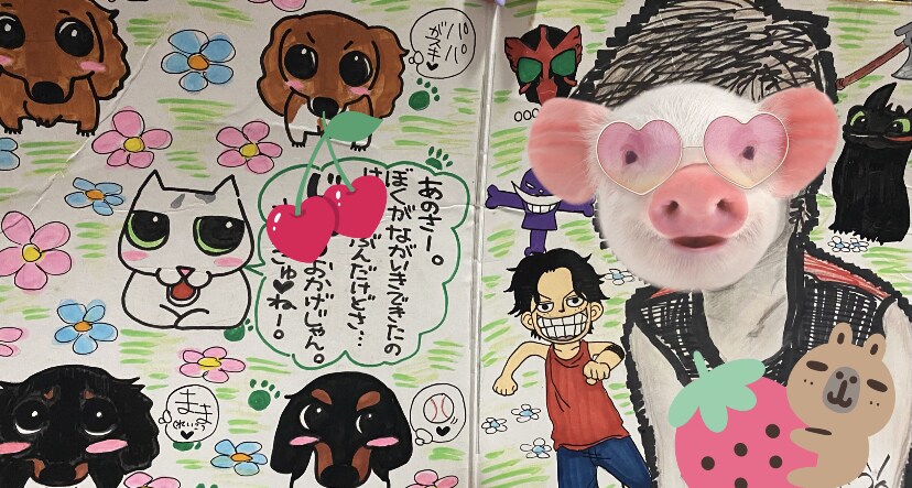 似顔絵、ウェルカムボード、記念品，描きます 使用画材色鉛筆、ポスカ、マッキー、クレヨン色々使います イメージ1
