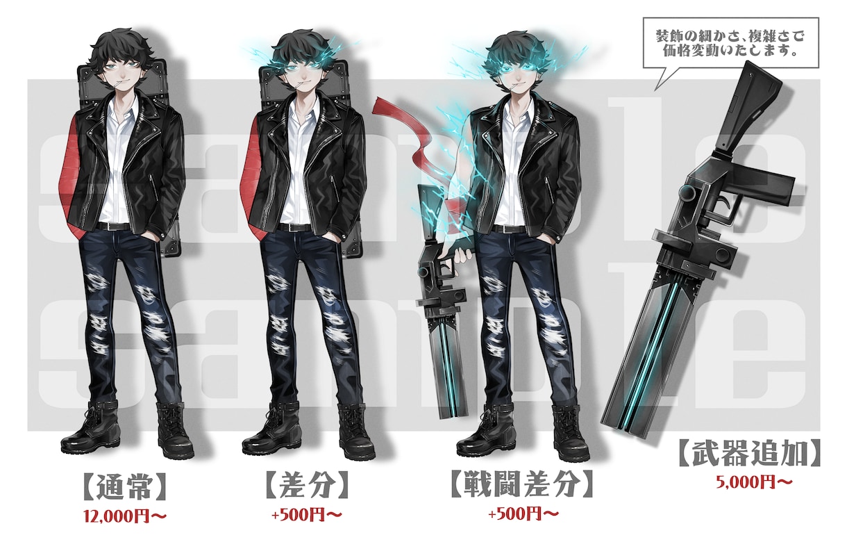 全身キャラクターデザインいたします TRPGや配信の立ち絵に！！！ イメージ2