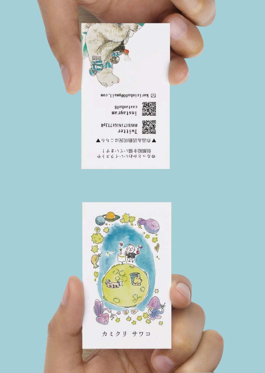 オリジナルイラスト入り名刺作ります 似顔絵や挿絵で特別なオリジナル名刺を！ イメージ3