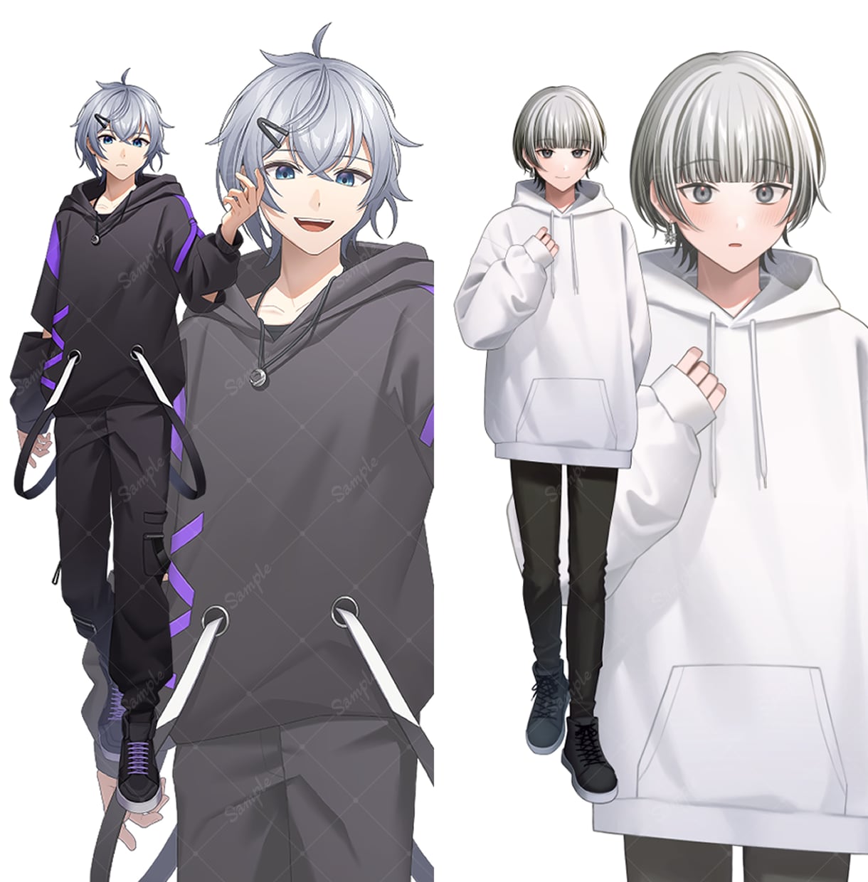 VTuber･TRPG･ゲームなどの立ち絵描きます 細部まで丁寧で細かな作画が持ち味です イメージ4