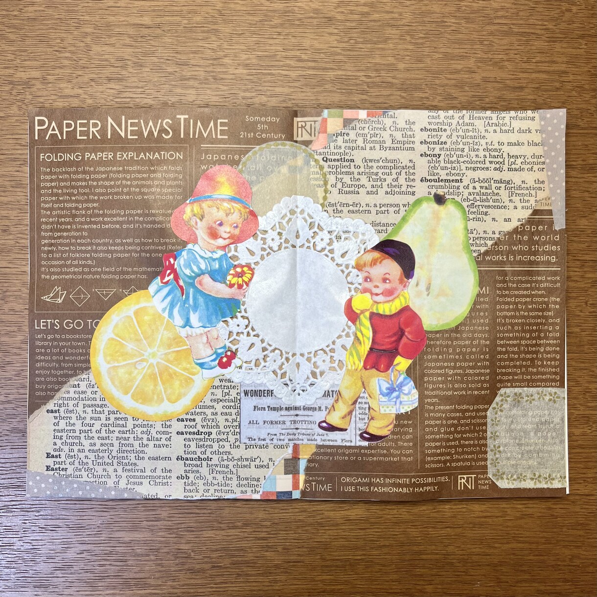 レトロ系統のコラージュ作品を作成します インテリアとして飾っていただけるコラージュ作品です！ イメージ3
