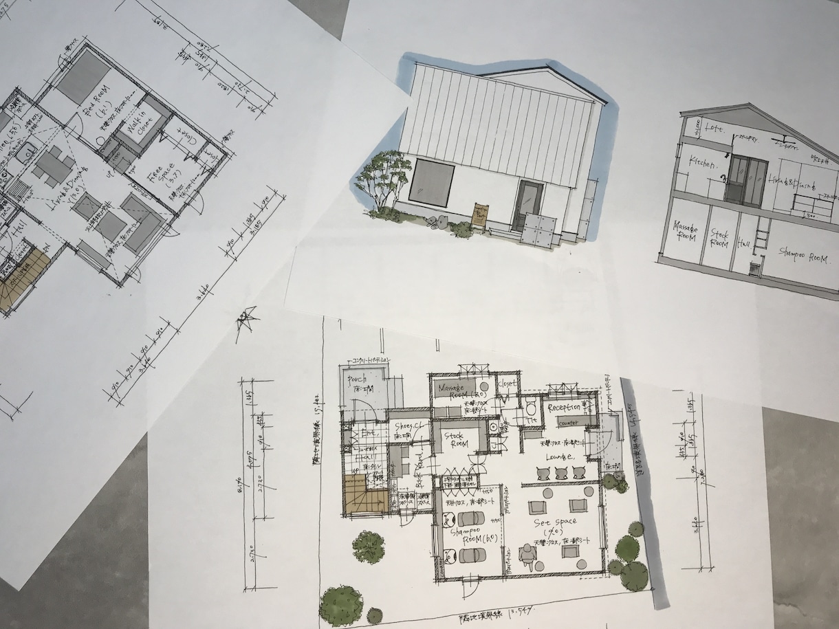 住宅のプロが間取りと外観図作成します ◆◆◆イメージが膨らむ手書きの図面でご提案☺◆◆◆ イメージ4