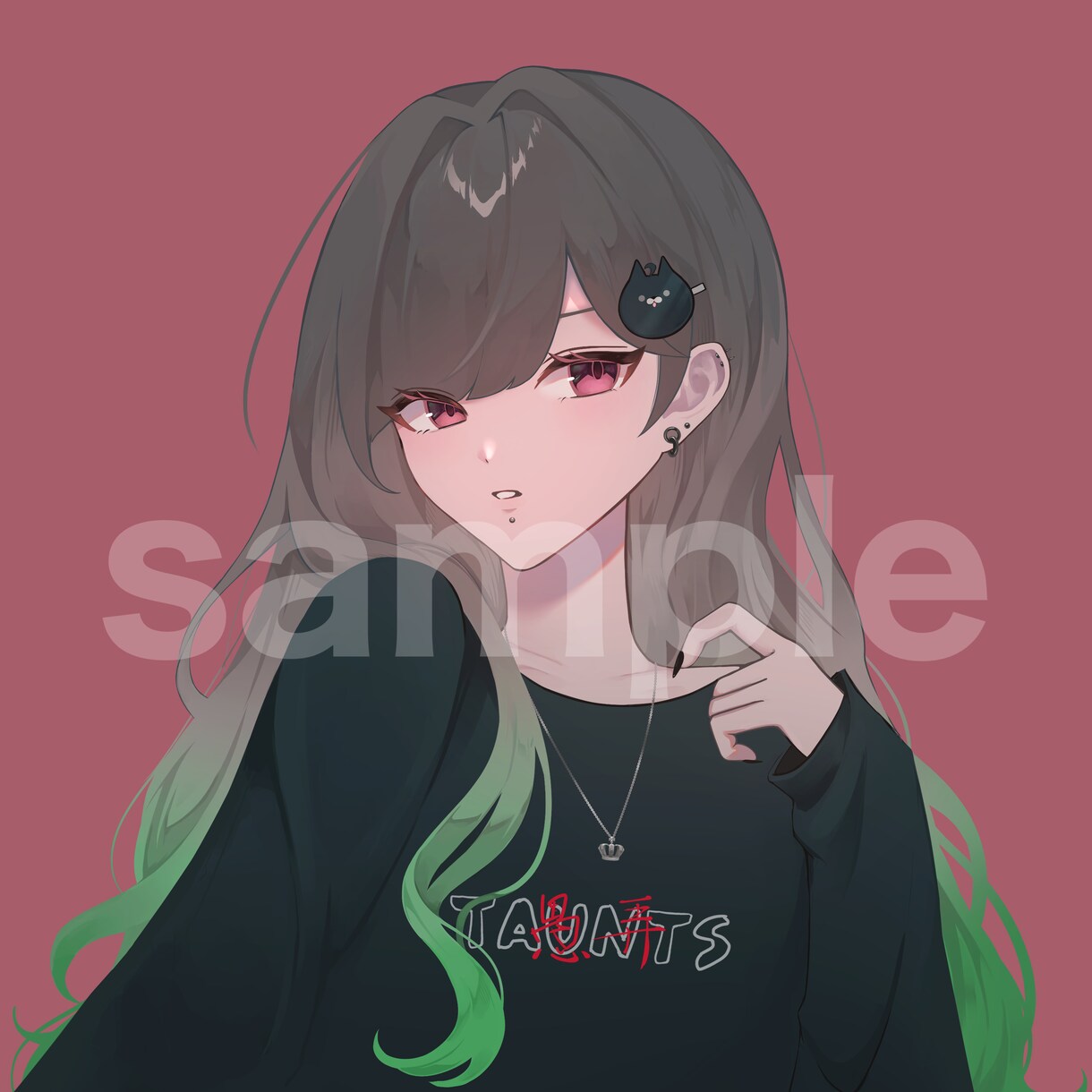 アイコン・立ち絵・歌ってみたなど幅広くお描きします ミステリアスな雰囲気のイラストを提供します イメージ7