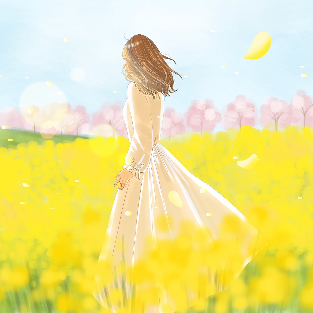 商用利用可＊透明感のある背景付きイラスト制作します YouTubeやサムネ画像、SNSイラスト、HP挿絵などに＊ イメージ9