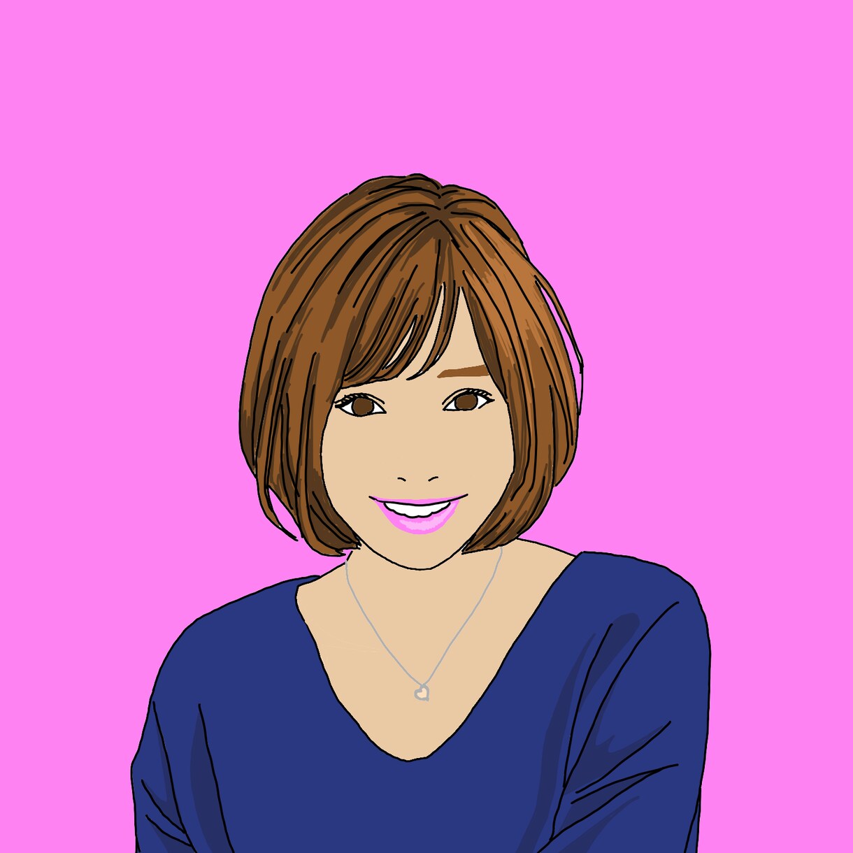 おしゃれなアイコン向けの似顔絵を描きます お写真をシンプルでカッコいいイラストに♬ イメージ4