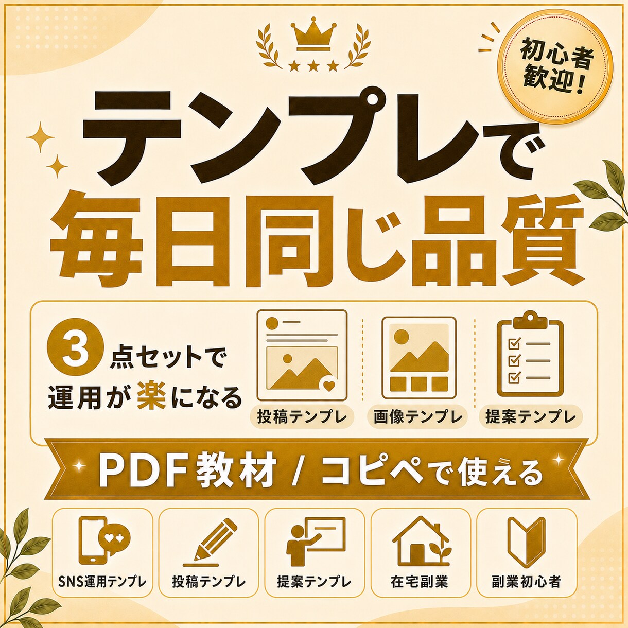 ほぼ放置で回すSNS投稿代行副業を教えます AI活用のSNS投稿代行を副業初心者向けに解説するPDFです イメージ7