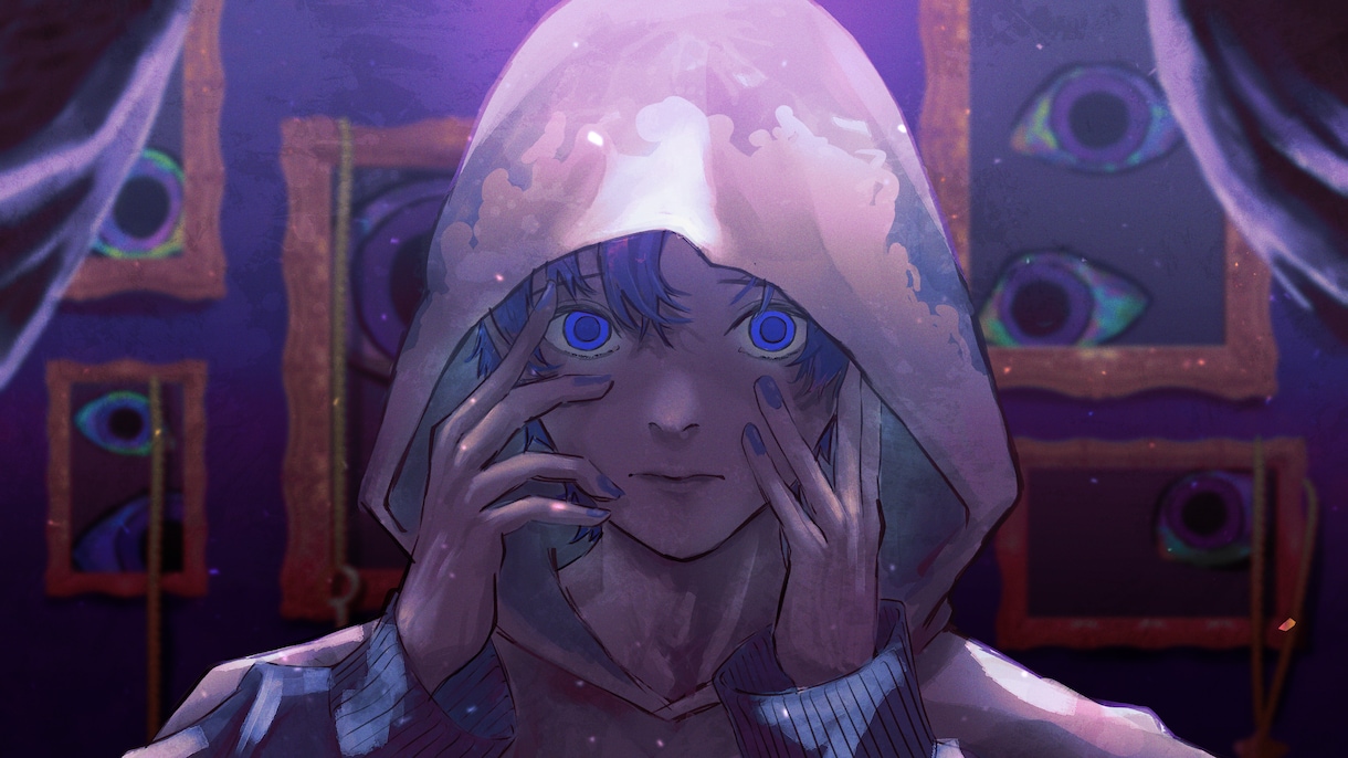 目の引く雰囲気のあるイラスト・MVを制作します 空気感・雰囲気・透明感・ダーク/パンク・Y2K衣装が得意 イメージ9