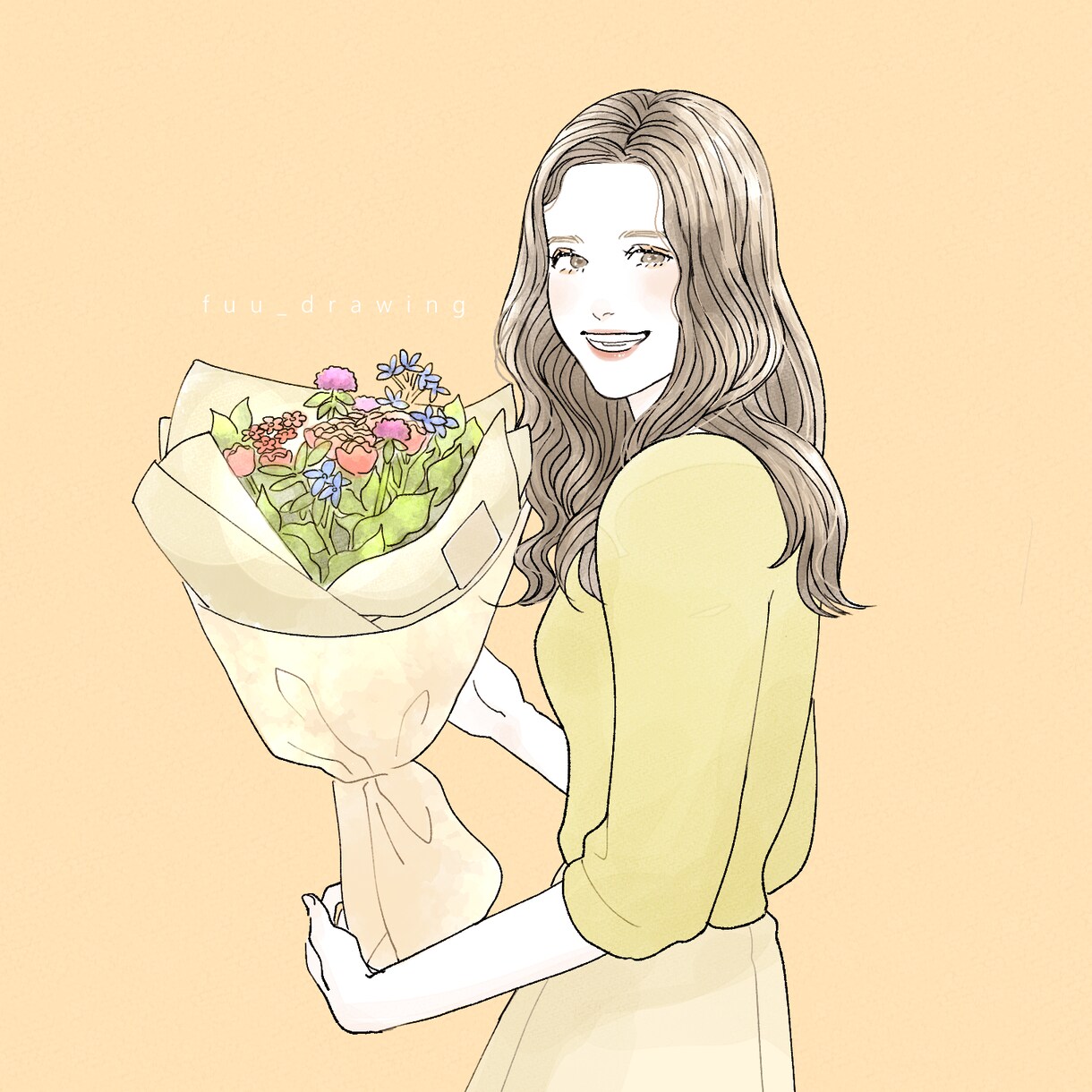 やわらかいタッチのあたたかな似顔絵お描きします 世界にひとつだけの優しくて心温まる一枚 イメージ3