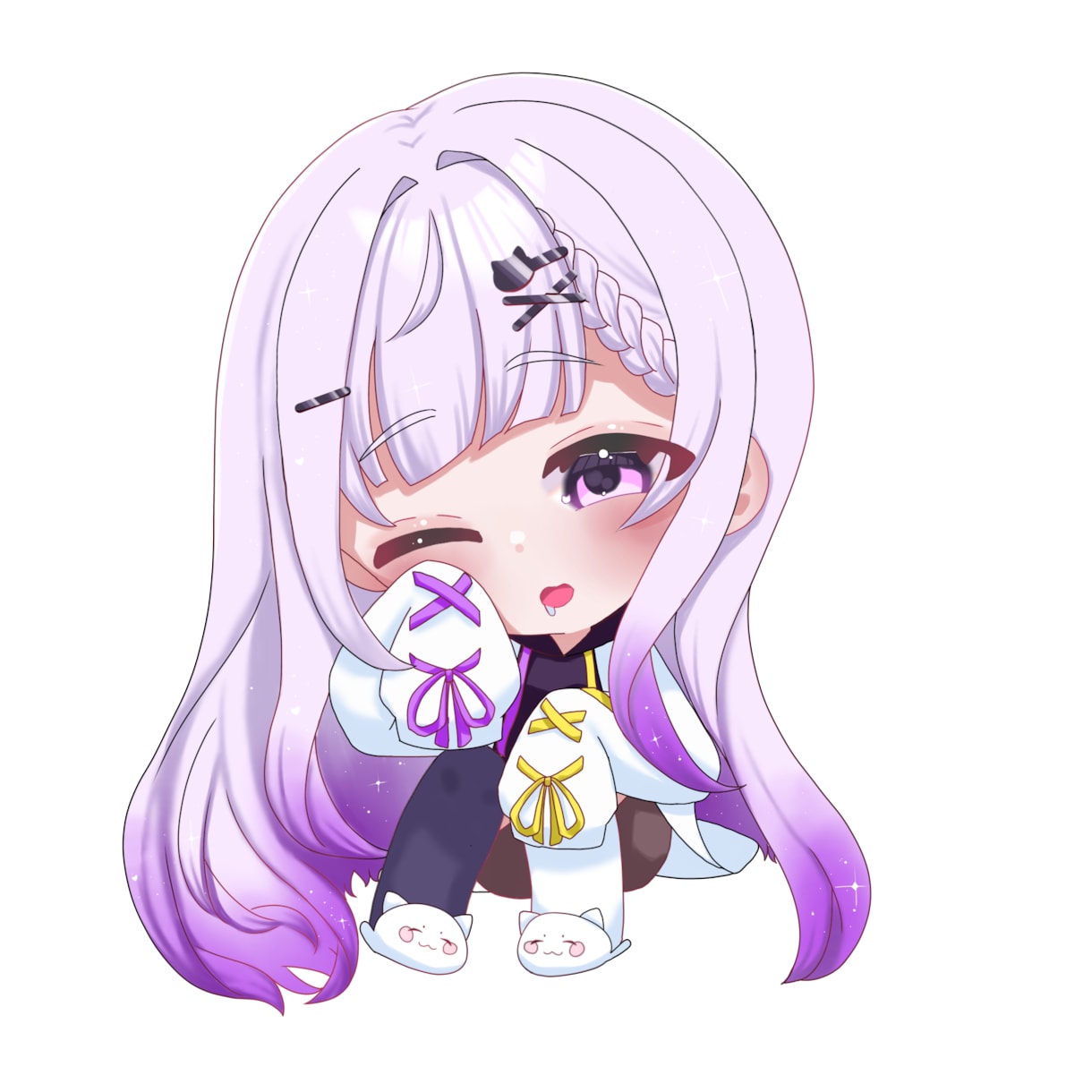 最短即日納品！透明感のある可愛いイラスト描きます ミニキャラ、立ち絵、歌ってみたサムネ、アイコン等最短3日納期 イメージ7