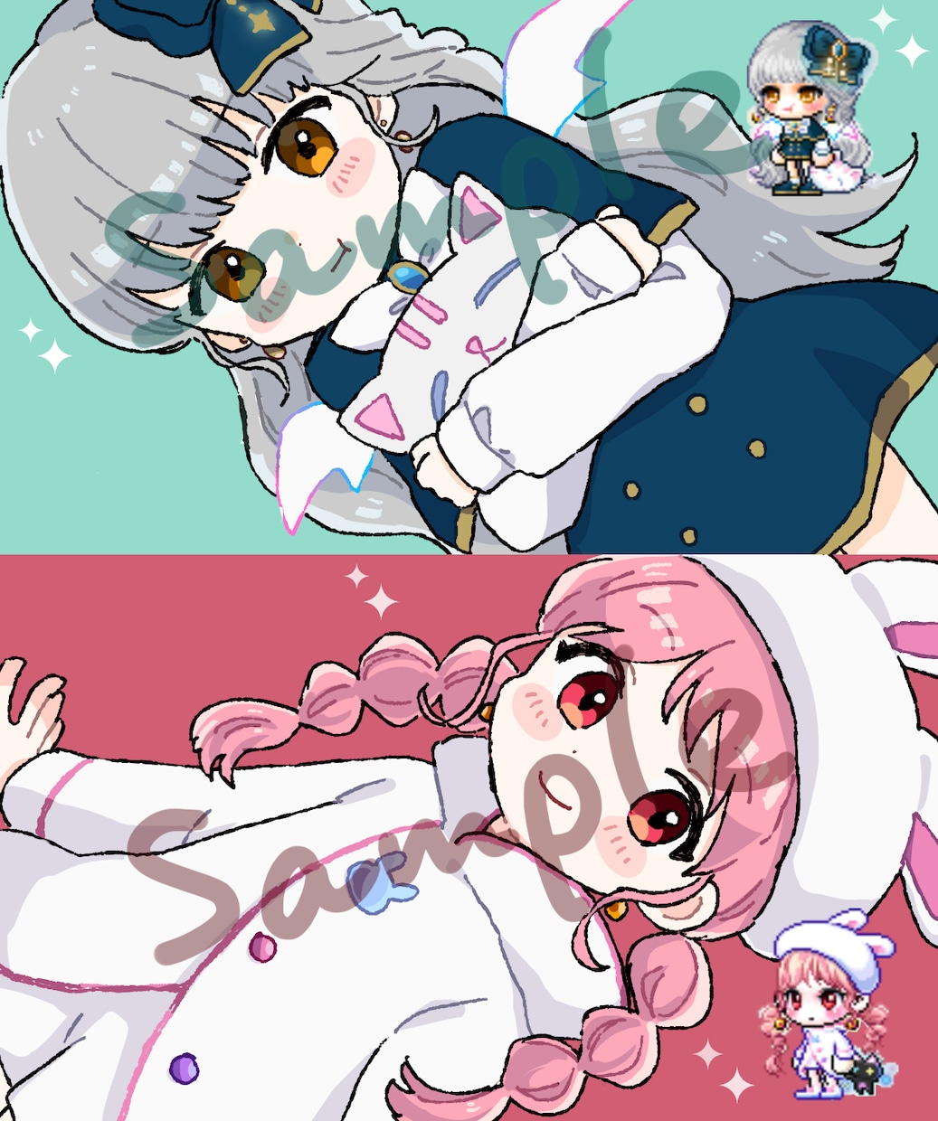 イラスト描きます ポップな1枚絵、立ち絵、サムネイルなど描きます！ イメージ2