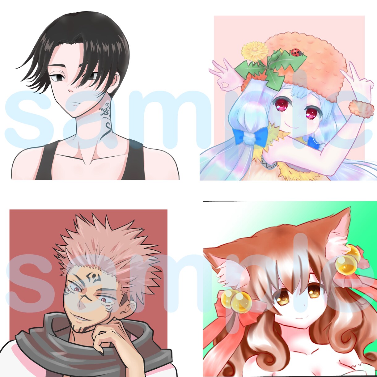 商業利用可！キャラクターアイコンイラスト描きます イラスト作成のご相談に柔軟に対応致します！ イメージ1