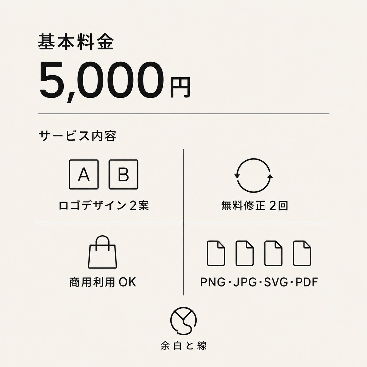 洗練されたミニマルロゴを制作します 余白を活かし、ブランドの想いを形にします イメージ5