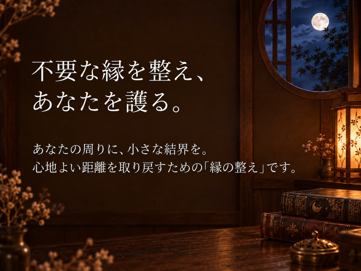 自分を守る小さな結界★不要な縁を遠ざけます 今の環境を変えたい人へ★悪縁を断ち・縁整えの守護祈祷 イメージ3