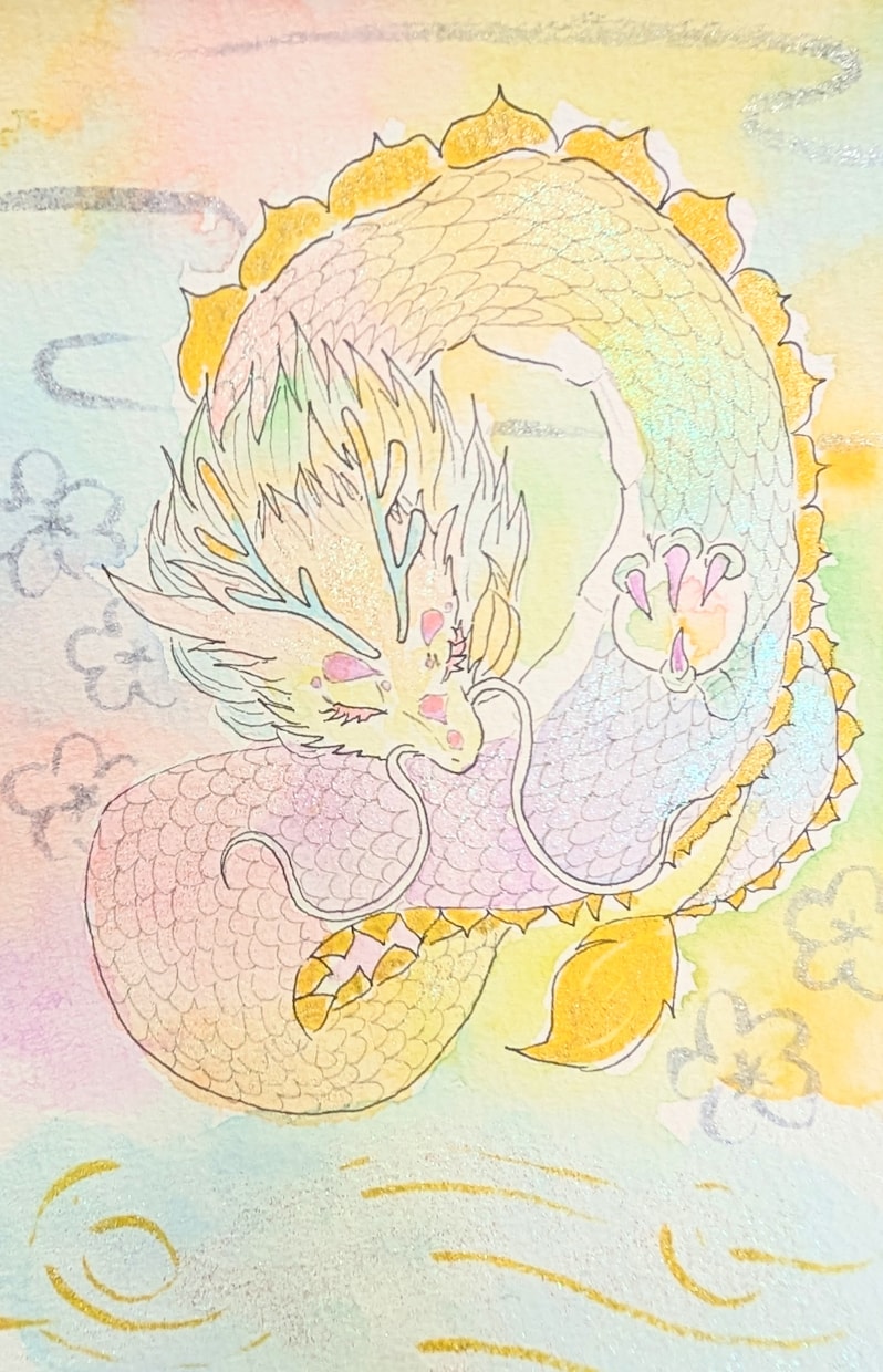 あなたを癒やす貴方だけの龍神様をお描きします あなたのお部屋を癒しスポットに✨毎日疲れて憂鬱なあなたへ イメージ1