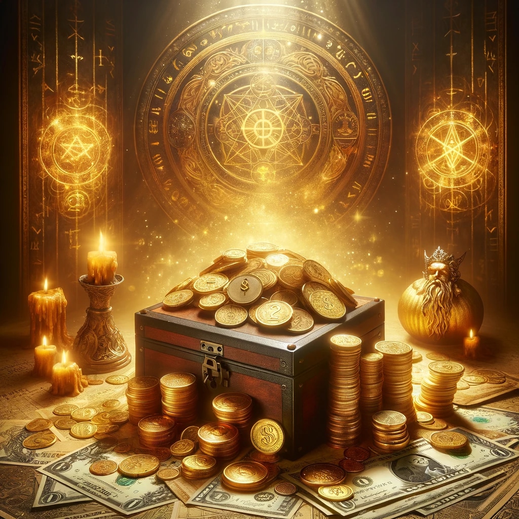 金貨の魔術【富豪直伝】金運上昇！金の氣で満たします 財運・くじ運・高額当選・臨時収入がはいる神秘 イメージ1