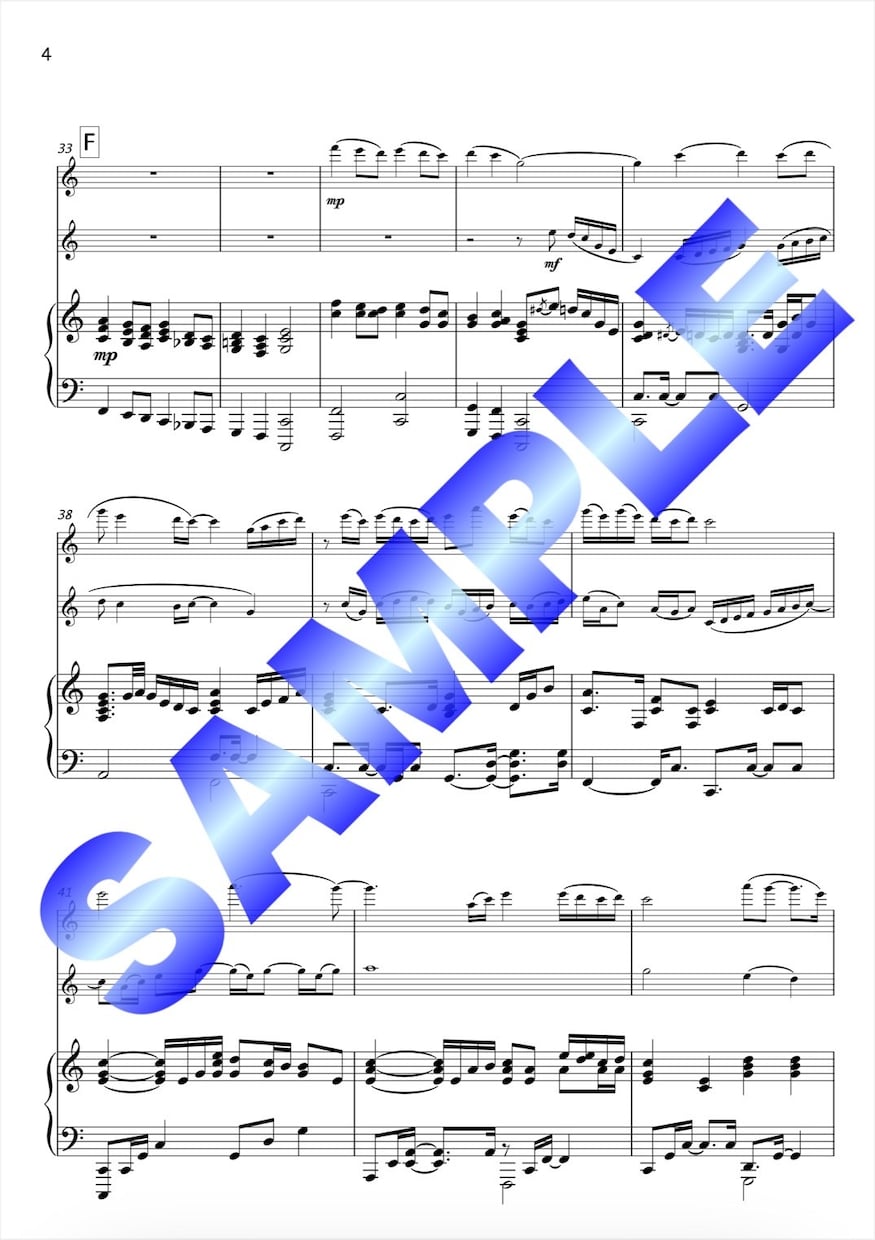 楽譜の清書、移調を行います 音大卒現役プロ演奏家が楽譜作ります！ イメージ5