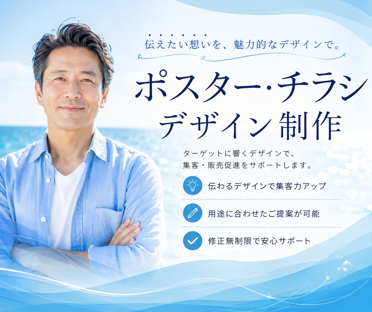 企業向けポスター・チラシ制作いたします 企業・セミナー・説明会を印象的にデザイン イメージ1