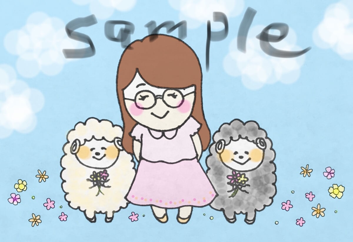 なごむ～！動物たちと一緒のほんわかイラスト描きます ブログ・SNS・広告・名刺・プレゼントにオススメです☆ イメージ2