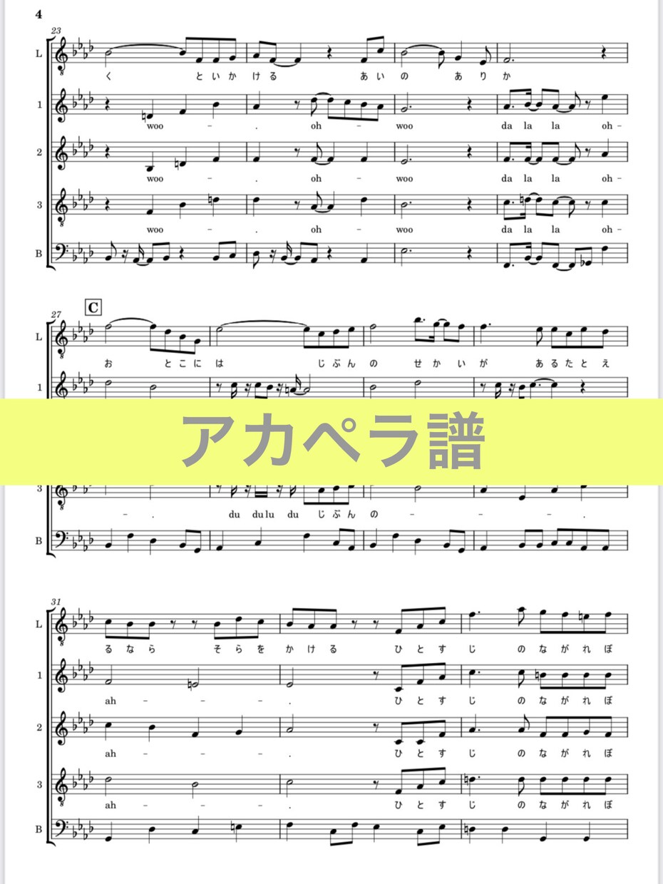 楽譜作成します ピアノ・エレクトーン・ボーカル・アカペラ・弾き語り用など◎ イメージ9