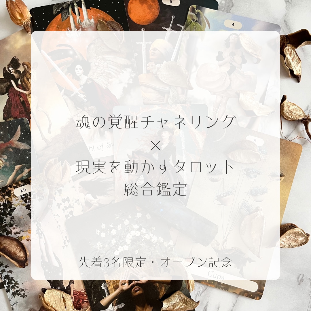 もう1人で頑張らない。疲れた心を現実から救います 魂の覚醒チャネリング×現実を動かすタロット総合鑑定 イメージ1