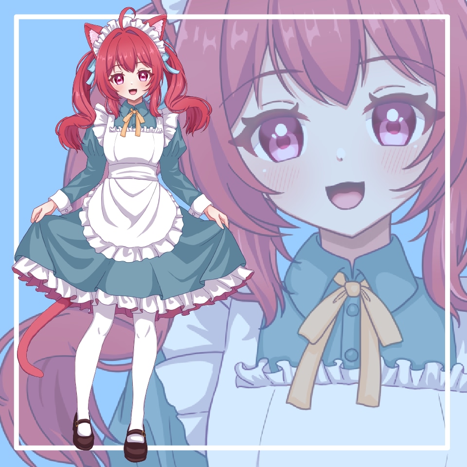 商用OK！可愛いアニメ系の立ち絵などを制作します キャラクターのコンセプトにそったデザインを心がけます！ イメージ1